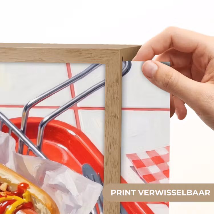 Lightbox - Wandlamp - Eten - Hotdog - Fastfood - Modern - Rood — 5