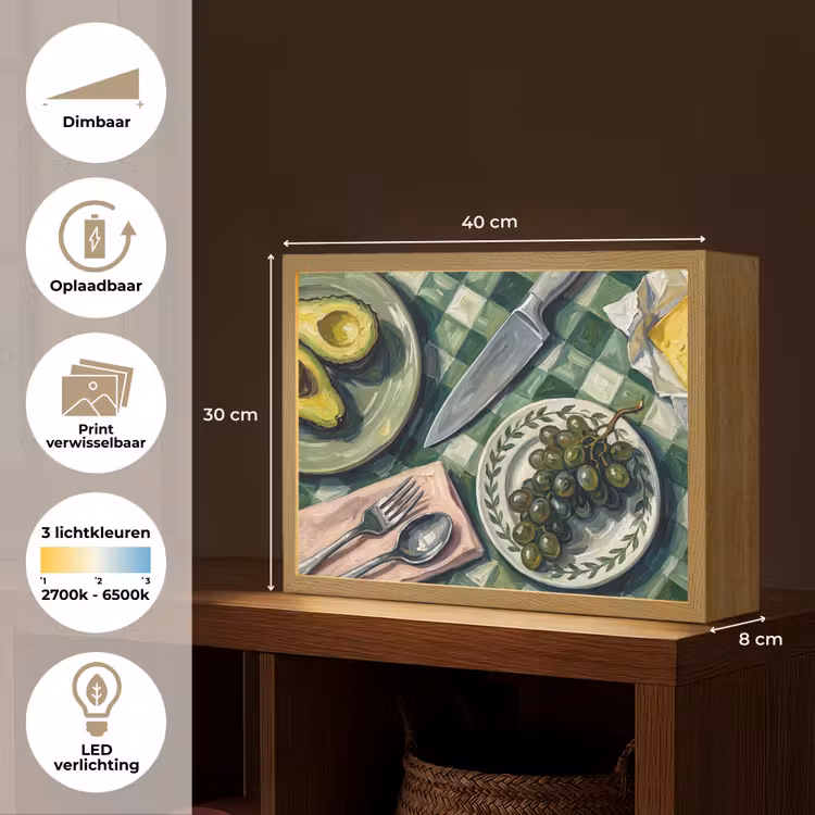 Lightbox - Wandlamp - Eten - Ontbijt - Tafel - Modern - Groen — 10
