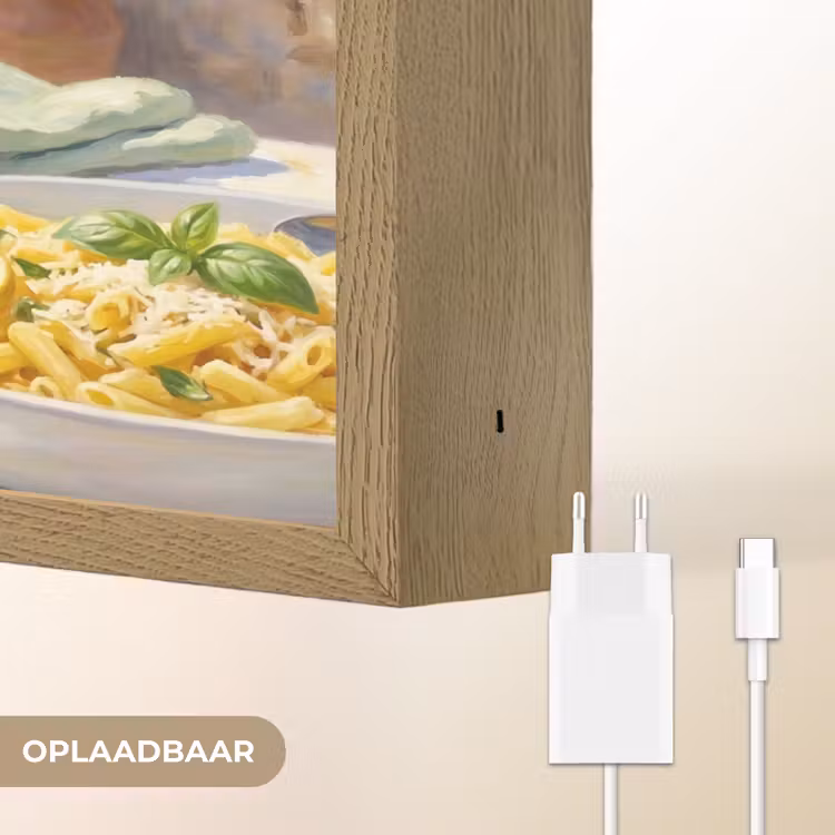Lightbox - Wandlamp - Eten - Terras - Zomer - Geschilderd - Geel — 7