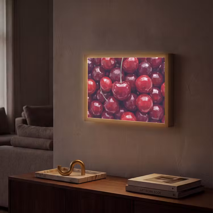 Lightbox - Wandlamp - Fruit - Kersen - Eten - Modern - Rood — 2
