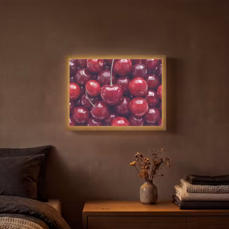 Lightbox - Wandlamp - Fruit - Kersen - Eten - Modern - Rood — 3