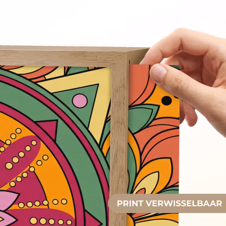 Lightbox - Wandlamp - Mandala - Bloemen - Abstract - Kleurrijk — 5