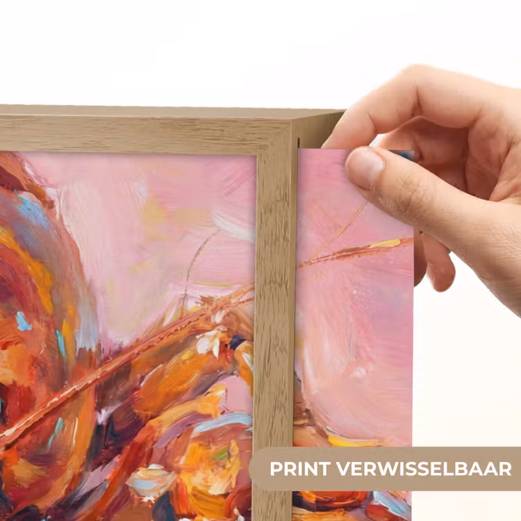 Lightbox - Wandlamp - Zeeleven - Kreeft - Spatters - Abstract - Roze — 5