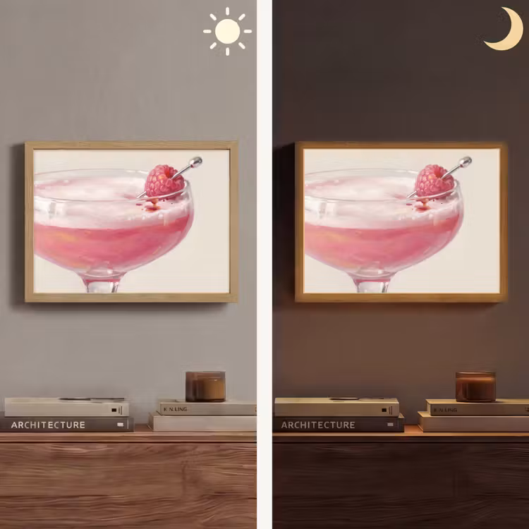 Lightbox - Wandlamp - Cocktail - Framboos - Drank - Modern - Roze — 6