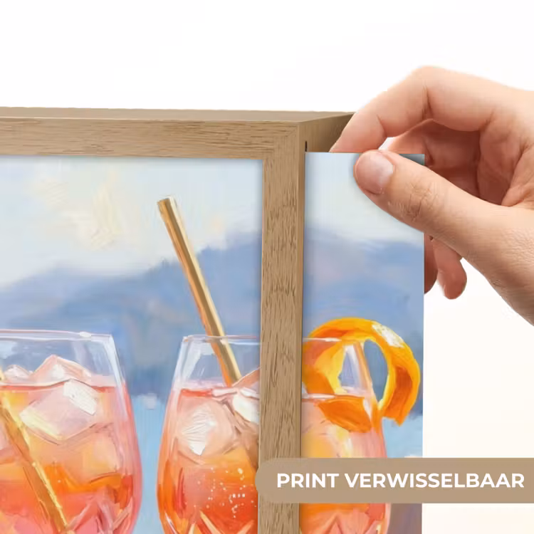 Lightbox - Wandlamp - Drank - Glazen - Strand - Zomer - Oranje — 5
