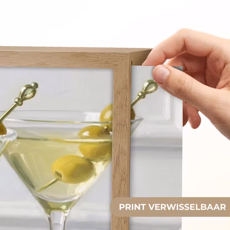 Lightbox - Wandlamp - Drank - Martini - Olijven - Modern - Wit — 5