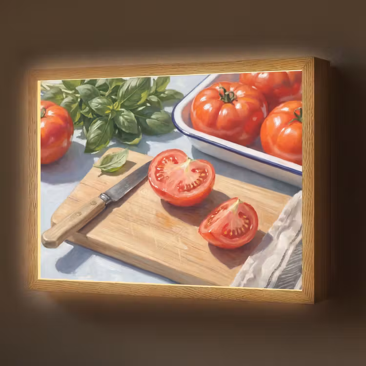 Lightbox - Wandlamp - Eten - Keuken - Ingrediënten - Stillleven - Rood — 1