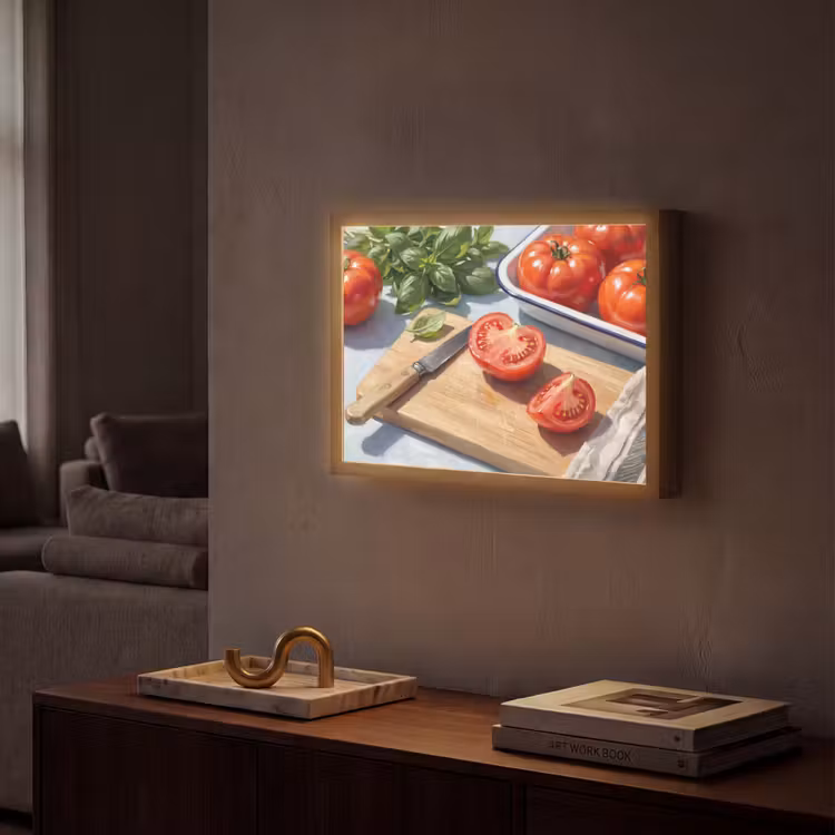 Lightbox - Wandlamp - Eten - Keuken - Ingrediënten - Stillleven - Rood — 2