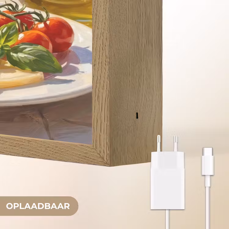 Lightbox - Wandlamp - Eten - Middellandse Zee - Natuur - Geschilderd — 7