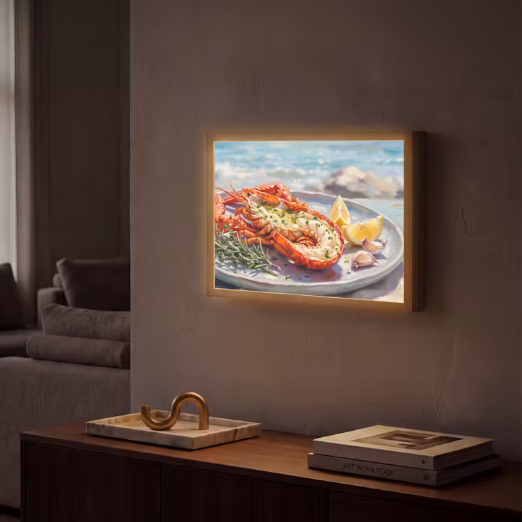 Lightbox - Wandlamp - Eten - Zee - Kust - Modern - Blauw — 2