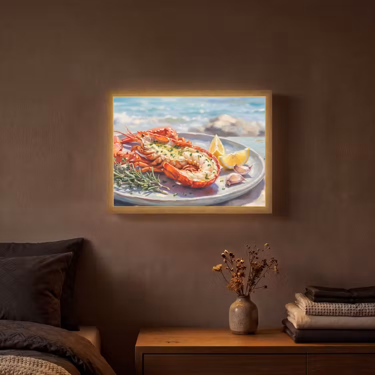 Lightbox - Wandlamp - Eten - Zee - Kust - Modern - Blauw — 3