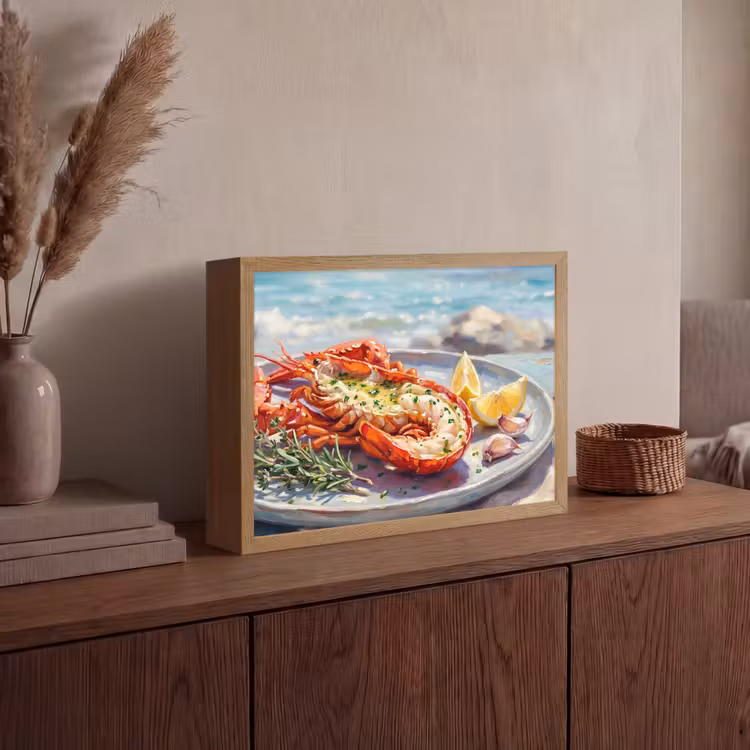 Lightbox - Wandlamp - Eten - Zee - Kust - Modern - Blauw — 4
