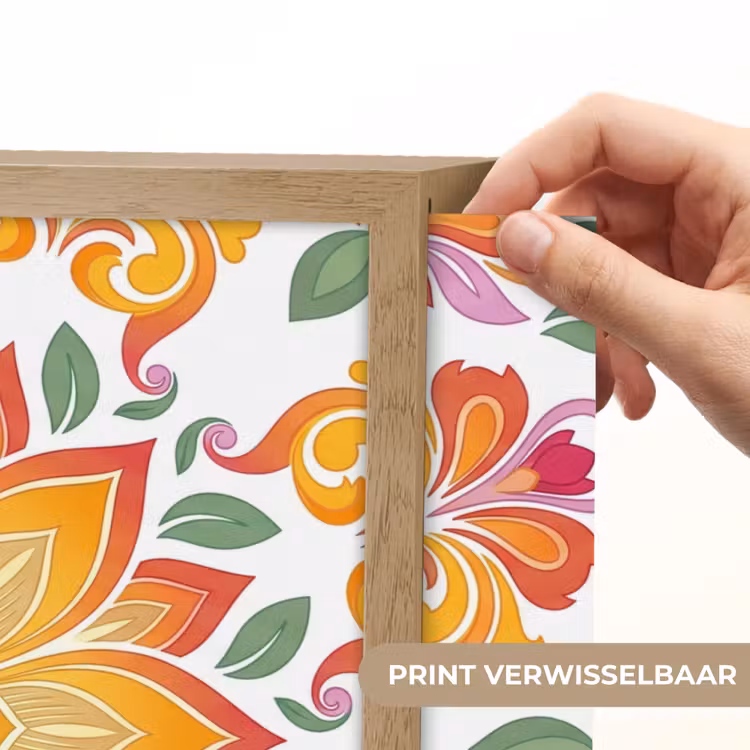 Lightbox - Wandlamp - Mandala - Bloemen - Decoratie - Kleurrijk - Abstract — 5