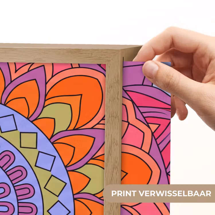 Lightbox - Wandlamp - Mandala - Cirkel - Abstract - Kleurrijk - Patroon — 5