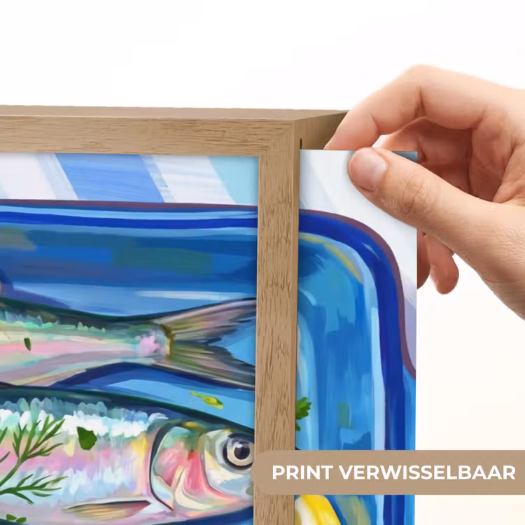 Lightbox - Wandlamp - Vis - Citroen - Kruiden - Eten - Blauw — 5