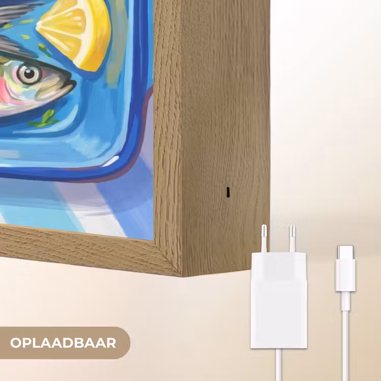 Lightbox - Wandlamp - Vis - Citroen - Kruiden - Eten - Blauw — 7