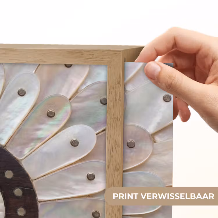Lightbox - Wandlamp - Parelmoer - Patroon - Decoratie - Ambacht - Wit — 5