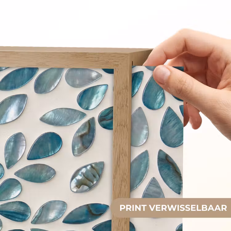 Lightbox - Wandlamp - Patroon - Bladeren - Abstract - Modern - Turquoise — 5