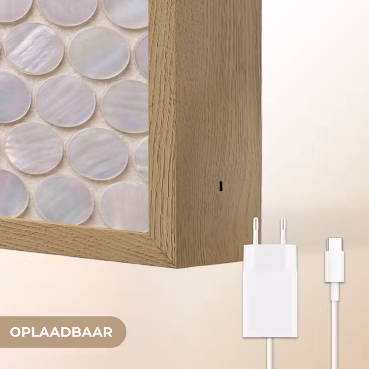 Lightbox - Wandlamp - Patroon - Cirkels - Abstract - Modern - Wit — 7