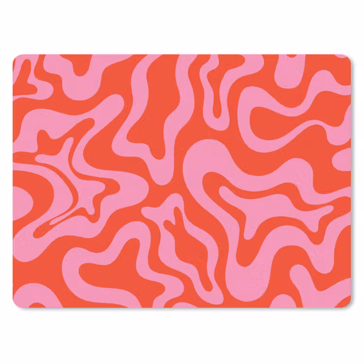 Muismat - Abstract - Patroon - Rood - Roze - Minimalistisch — 1