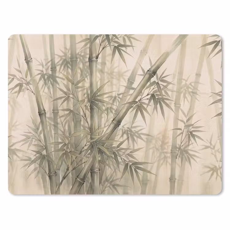 Muismat - Bamboe - Bladeren - Aziatisch - Groen - Natuur — 1
