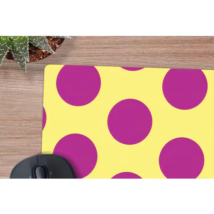 Muismat - Dots - Klassiek - Geel — 4