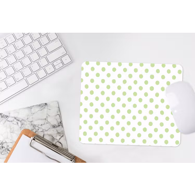 Muismat - Dots - Klassiek - Groen — 2