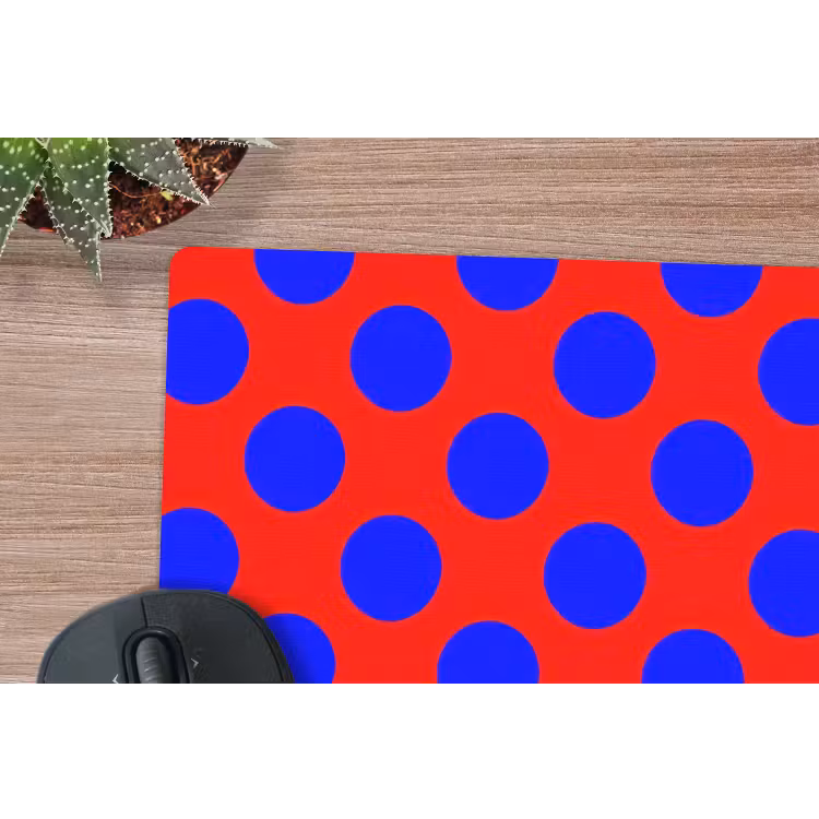 Muismat - Dots - Klassiek - Rood — 4