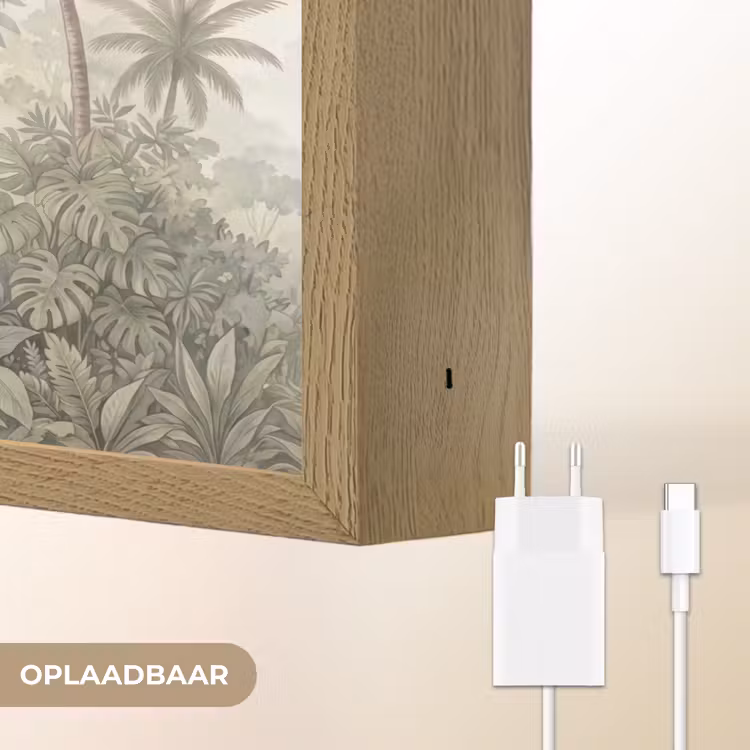 Lightbox - Wandlamp - Natuur - Tropisch bos - Landschap - Aquarel - Groen — 7