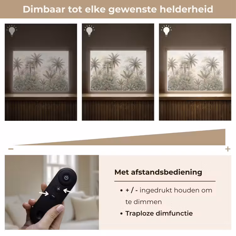 Lightbox - Wandlamp - Natuur - Tropisch bos - Landschap - Aquarel - Groen — 9