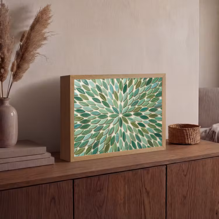 Lightbox - Wandlamp - Patroon - Blad - Groen - Abstract — 4
