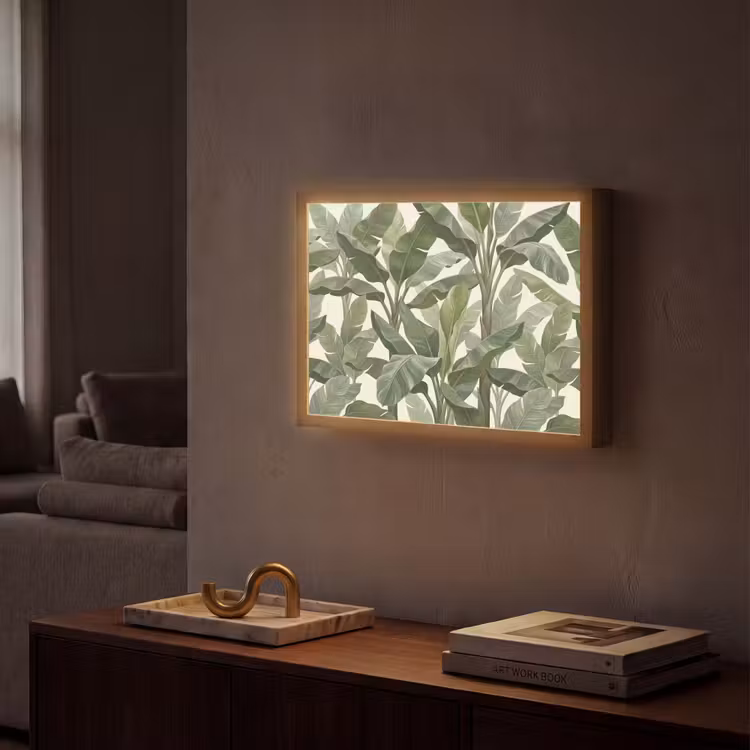 Lightbox - Wandlamp - Planten - Bladeren - Tropisch - Groen — 2