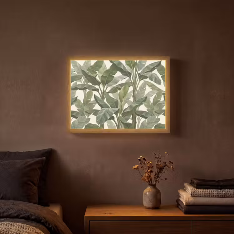 Lightbox - Wandlamp - Planten - Bladeren - Tropisch - Groen — 3