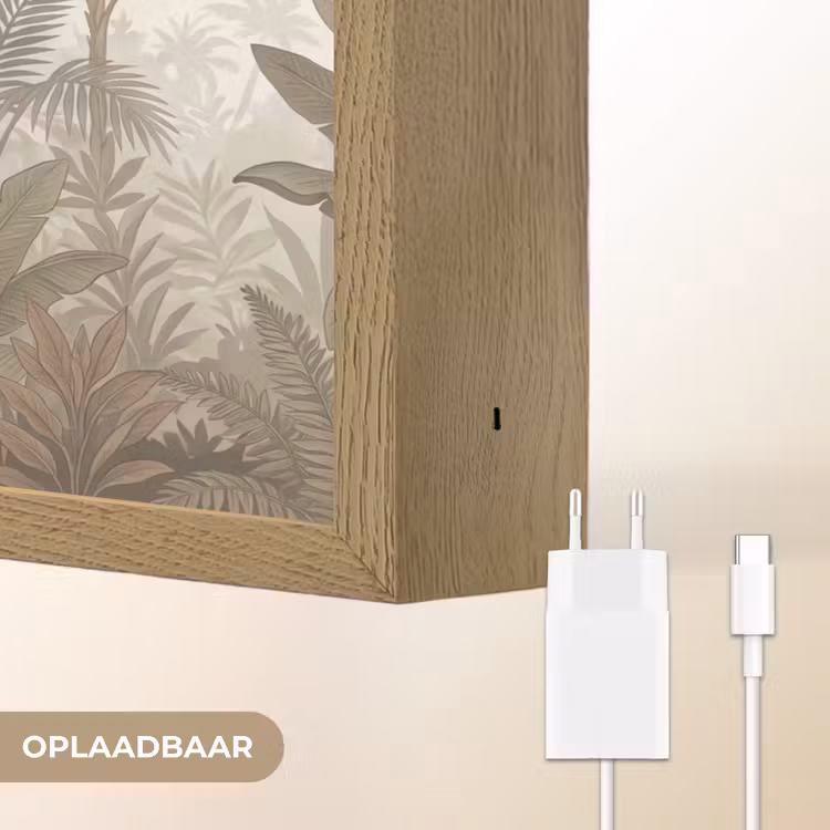 Lightbox - Wandlamp - Vogel - Jungle - Tropisch - Illustratie - Groen — 7
