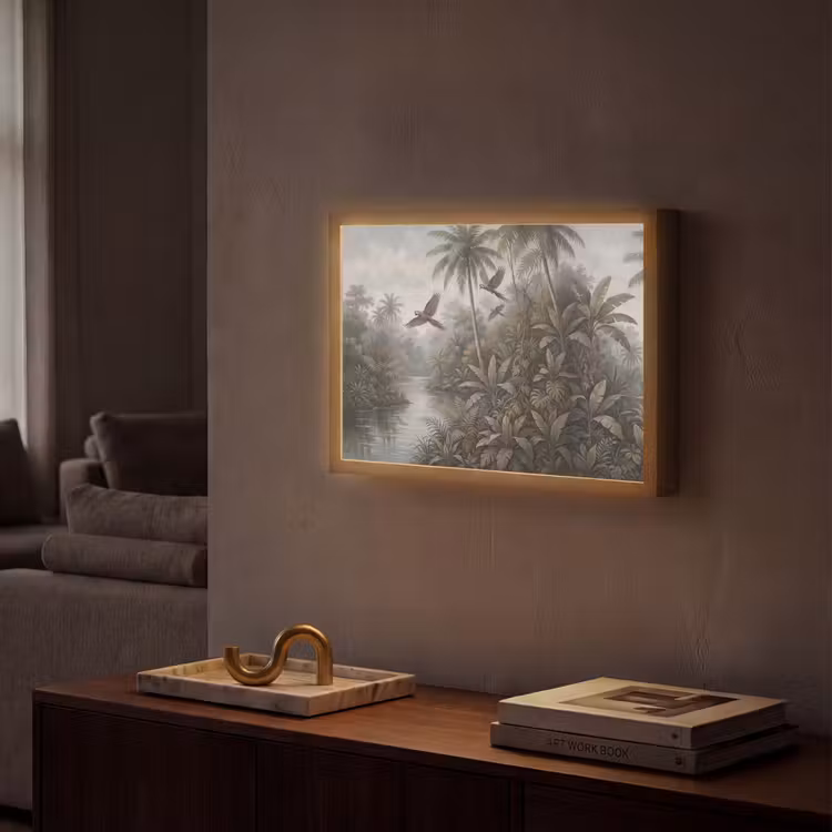 Lightbox - Wandlamp - Vogel - Vliegend - Tropisch - Landschap - Klassiek — 2
