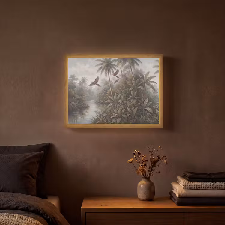 Lightbox - Wandlamp - Vogel - Vliegend - Tropisch - Landschap - Klassiek — 3