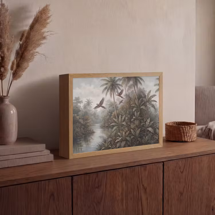 Lightbox - Wandlamp - Vogel - Vliegend - Tropisch - Landschap - Klassiek — 4