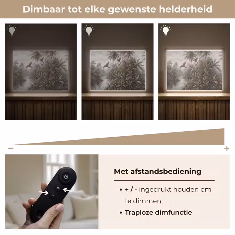Lightbox - Wandlamp - Vogel - Vliegend - Tropisch - Landschap - Klassiek — 9