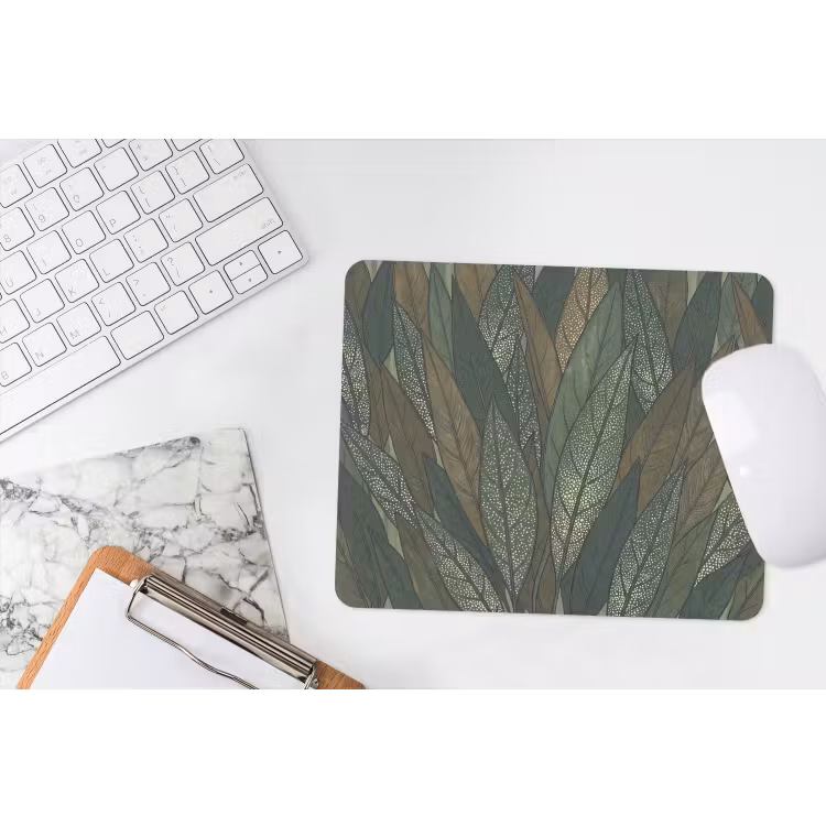 Muismat - Bladeren - Patroon - Gestippeld - Natuur - Groen — 2
