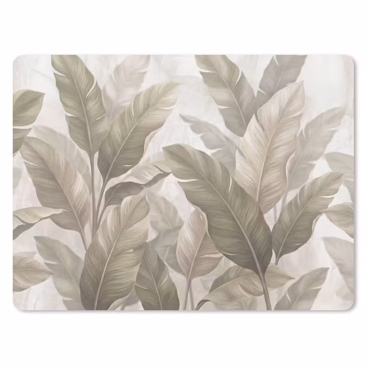 Muismat - Bladeren - Tropisch - Natuur - Abstract - Beige — 1