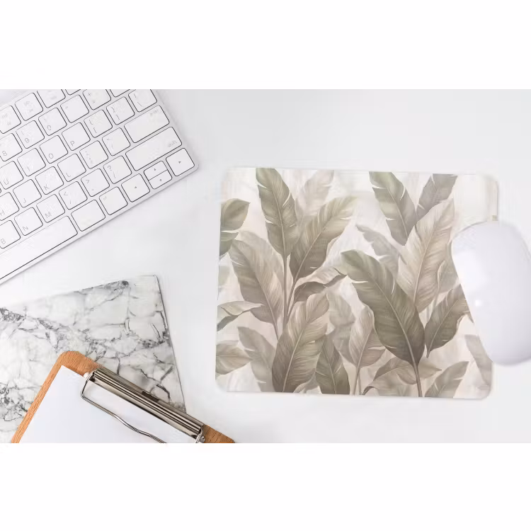 Muismat - Bladeren - Tropisch - Natuur - Abstract - Beige — 2