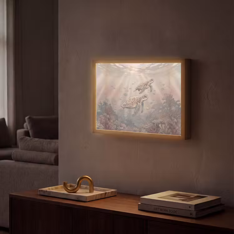 Lightbox - Wandlamp - Dier - Onderwater - Oceaan - Illustratie - Zeeleven — 2