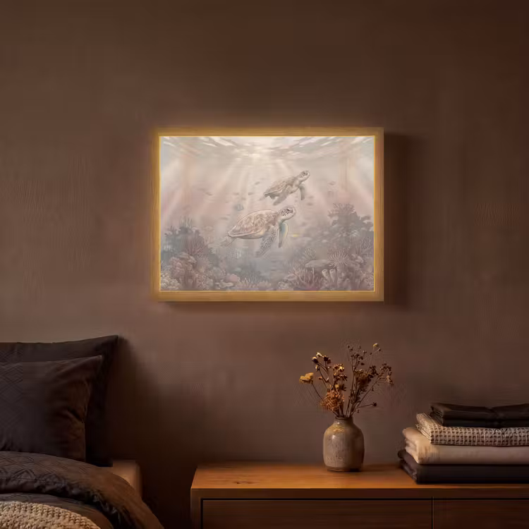 Lightbox - Wandlamp - Dier - Onderwater - Oceaan - Illustratie - Zeeleven — 3