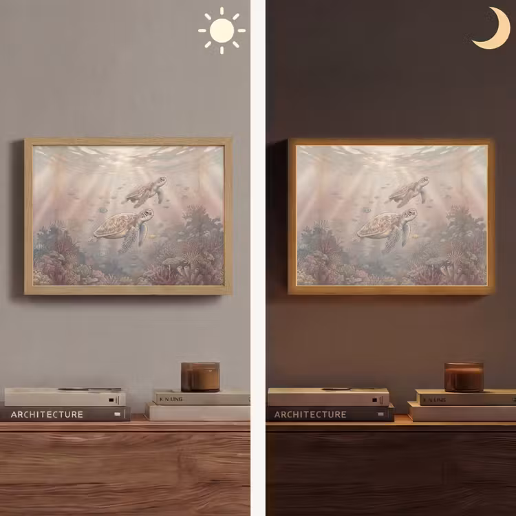 Lightbox - Wandlamp - Dier - Onderwater - Oceaan - Illustratie - Zeeleven — 6