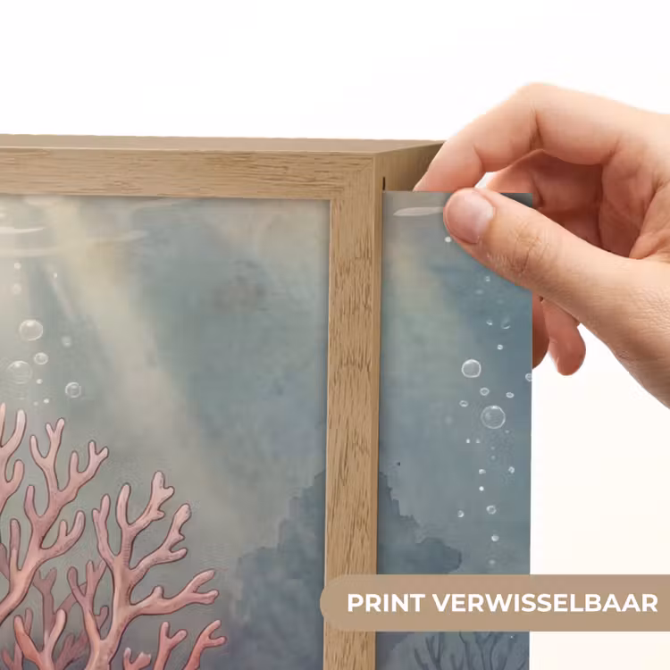 Lightbox - Wandlamp - Koraal - Onderwater - Natuur - Roze — 5
