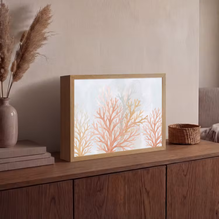 Lightbox - Wandlamp - Natuur - Abstract - Aquarel - Organisch - Warm — 4