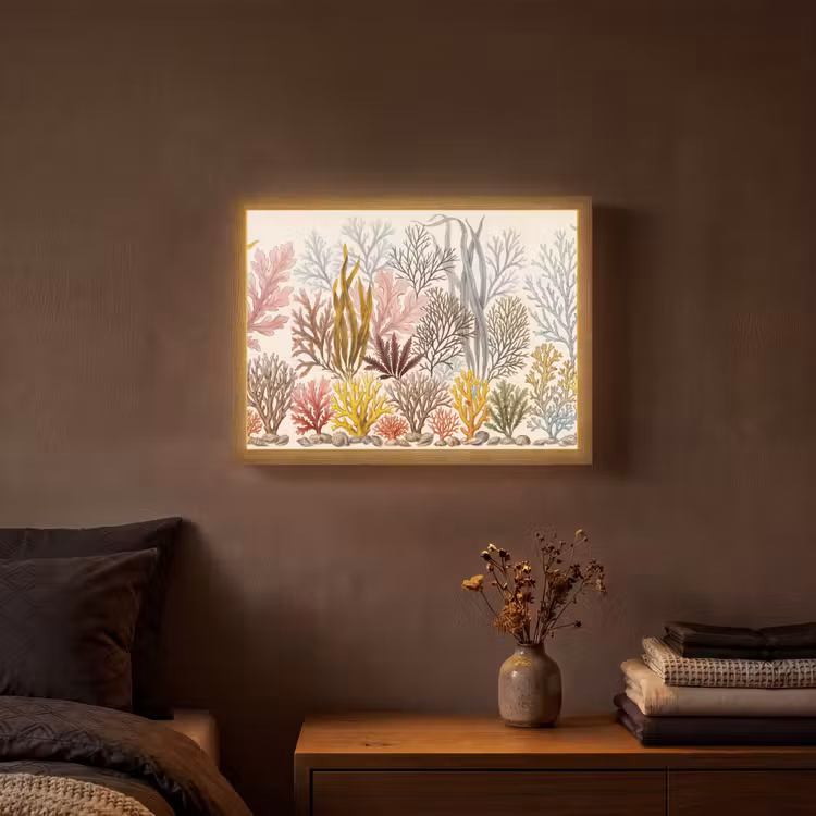 Lightbox - Wandlamp - Natuur - Onderwater - Botanisch - Vintage - Kleurrijk — 3
