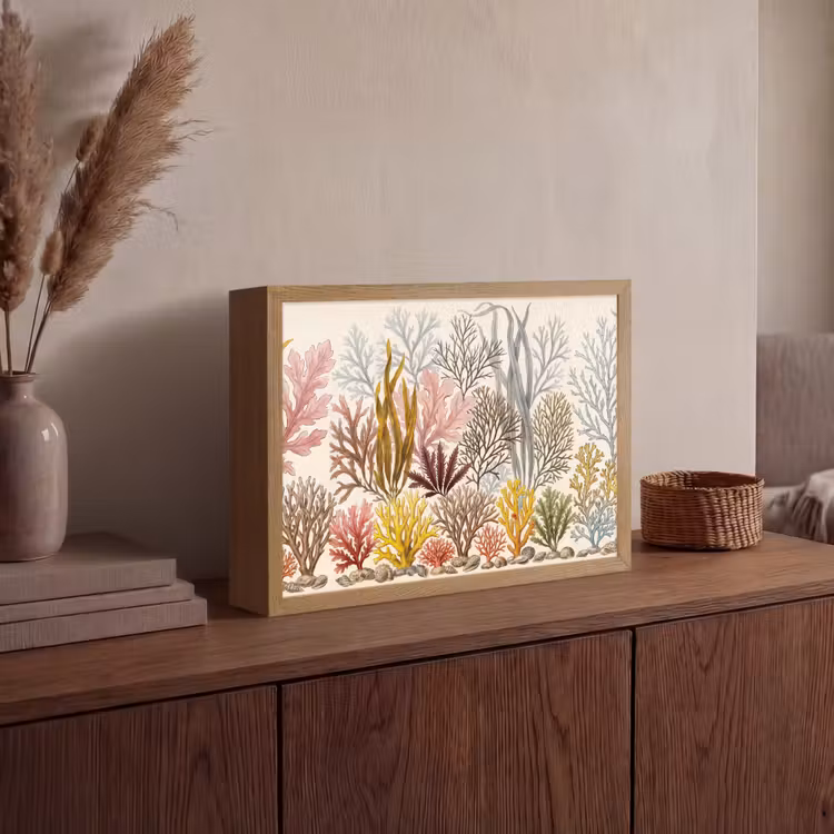 Lightbox - Wandlamp - Natuur - Onderwater - Botanisch - Vintage - Kleurrijk — 4