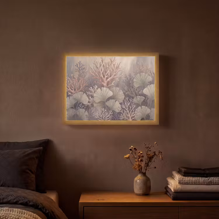 Lightbox - Wandlamp - Plant - Bladeren - Zee - Illustratie - Groen — 3