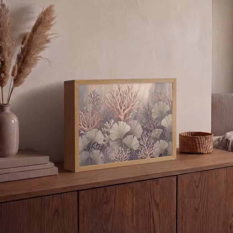 Lightbox - Wandlamp - Plant - Bladeren - Zee - Illustratie - Groen — 4